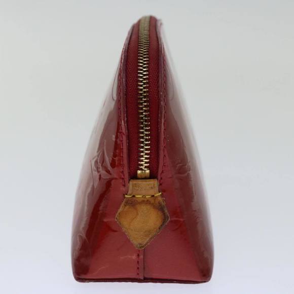 LOUIS VUITTON Vernis Rayure Pochette Cosmetic Pomme D'amour M91721 LV Auth 70046 - Picture 4 of 16